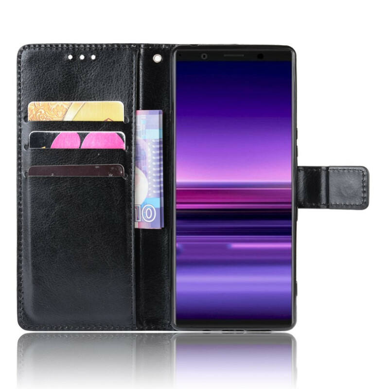 Housse Sony Xperia 5 Simili Cuir Flashy Housse Sony Xperia 5 Simili Cuir Flashy