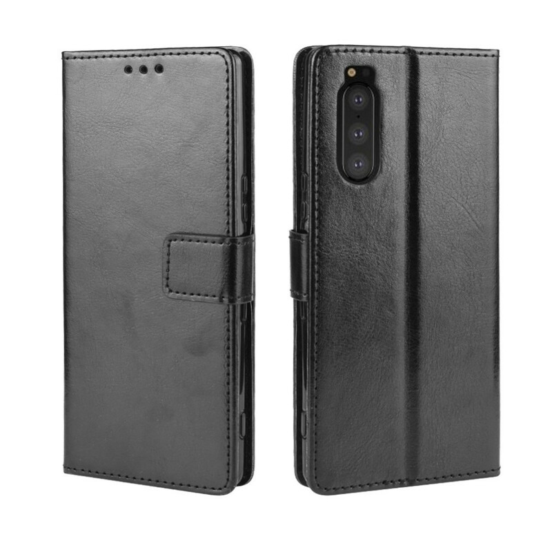 Housse Sony Xperia 5 Simili Cuir Flashy Housse Sony Xperia 5 Simili Cuir Flashy