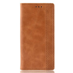 Flip Cover Sony Xperia 5 Effet Cuir Vintage Stylisé Flip Cover Sony Xperia 5 Effet Cuir Vintage Stylisé