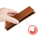 Flip Cover Sony Xperia 5 Effet Cuir Vintage Stylisé Flip Cover Sony Xperia 5 Effet Cuir Vintage Stylisé