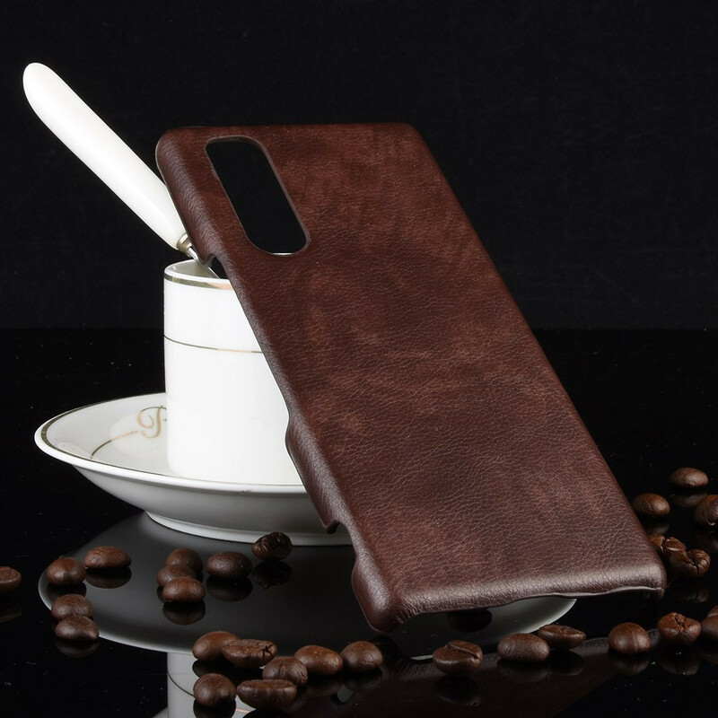 Coque Sony Xperia 5 Effet Cuir Litchi Coque Sony Xperia 5 Effet Cuir Litchi