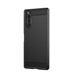 Coque Sony Xperia 5 Fibre Carbone Brossée MOFI Coque Sony Xperia 5 Fibre Carbone Brossée MOFI