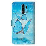 Housse Xiaomi Redmi Note 8 Pro Papillons Bleus Volants Housse Xiaomi Redmi Note 8 Pro Papillons Bleus Volants