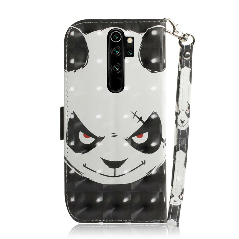 Housse Xiaomi Redmi Note 8 Pro Angry Panda à Lanière Housse Xiaomi Redmi Note 8 Pro Angry Panda à Lanière