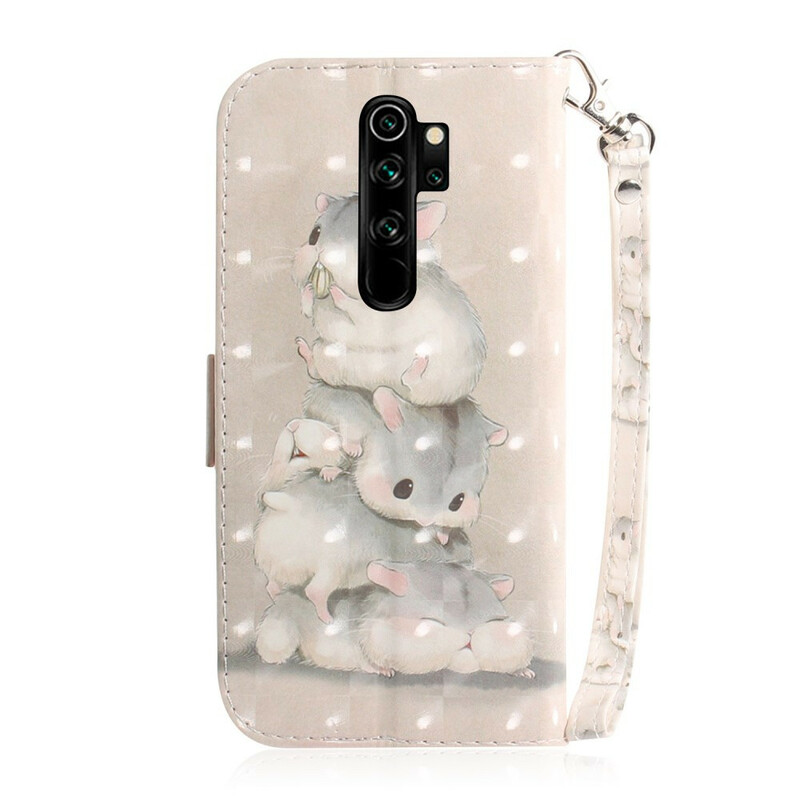 Housse Xiaomi Redmi Note 8 Pro Hamsters à Lanière Housse Xiaomi Redmi Note 8 Pro Hamsters à Lanière
