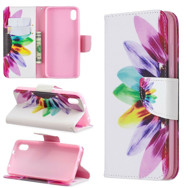 Housse Xiaomi Redmi 7A Fleur Aquarelle Housse Xiaomi Redmi 7A Fleur Aquarelle