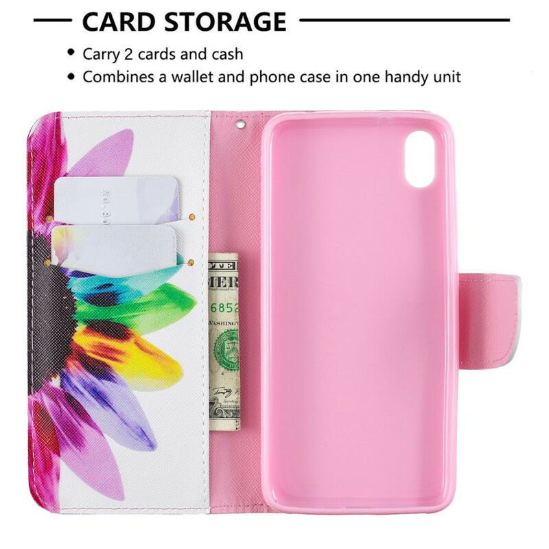 Housse Xiaomi Redmi 7A Fleur Aquarelle Housse Xiaomi Redmi 7A Fleur Aquarelle