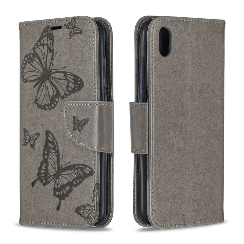 Housse Xiaomi Redmi 7A Papillons Imprimés à Lanière Housse Xiaomi Redmi 7A Papillons Imprimés à Lanière