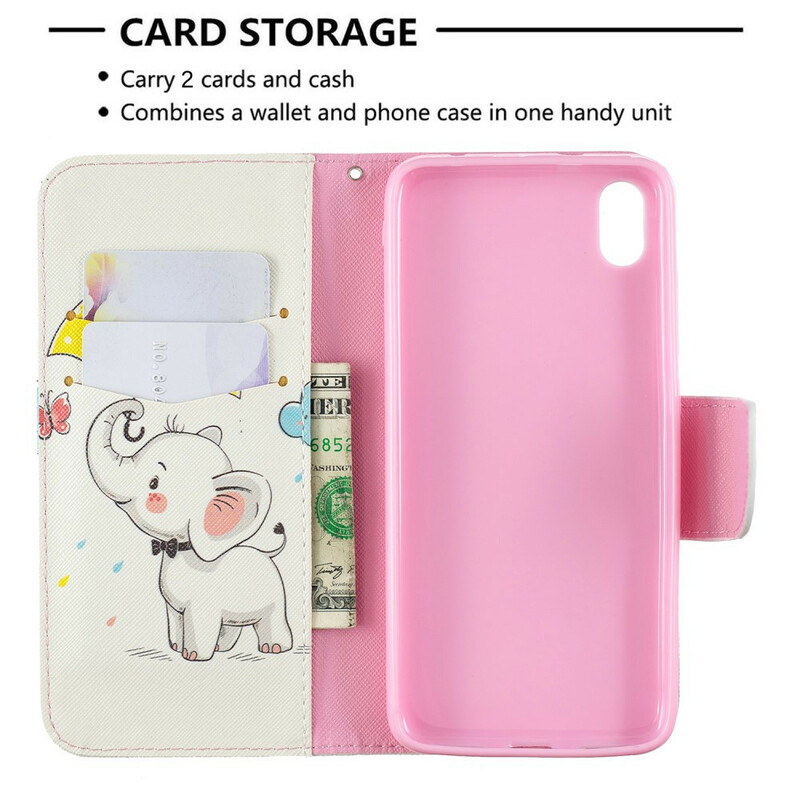 Housse Xiaomi Redmi 7A Bébé Éléphant Housse Xiaomi Redmi 7A Bébé Éléphant