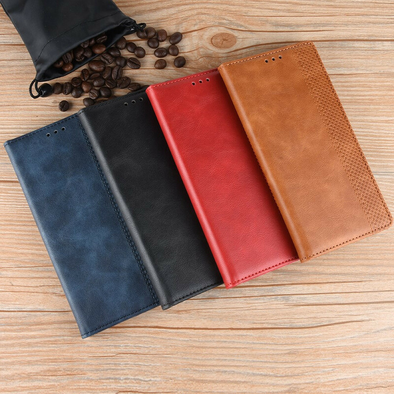 Flip Cover Xiaomi Redmi 7A Effet Cuir Vintage Stylisé