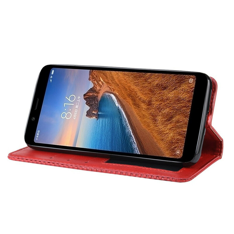 Flip Cover Xiaomi Redmi 7A Effet Cuir Vintage Stylisé Flip Cover Xiaomi Redmi 7A Effet Cuir Vintage Stylisé