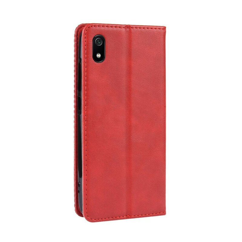 Flip Cover Xiaomi Redmi 7A Effet Cuir Vintage Stylisé Flip Cover Xiaomi Redmi 7A Effet Cuir Vintage Stylisé