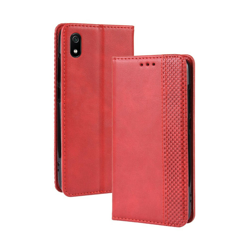 Flip Cover Xiaomi Redmi 7A Effet Cuir Vintage Stylisé Flip Cover Xiaomi Redmi 7A Effet Cuir Vintage Stylisé