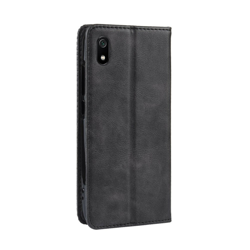 Flip Cover Xiaomi Redmi 7A Effet Cuir Vintage Stylisé