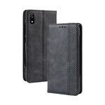 Flip Cover Xiaomi Redmi 7A Effet Cuir Vintage Stylisé