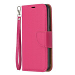 Housse Xiaomi Redmi 7A Effet Cuir Litchi Coloré à Lanière Housse Xiaomi Redmi 7A Effet Cuir Litchi Coloré à Lanière