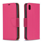 Housse Xiaomi Redmi 7A Effet Cuir Litchi Coloré à Lanière Housse Xiaomi Redmi 7A Effet Cuir Litchi Coloré à Lanière