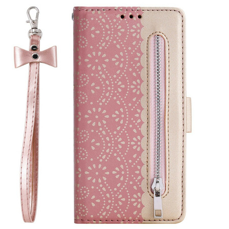 Housse Xiaomi Redmi 7A Dentelle Porte-Monnaie à Lanière