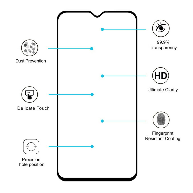 Protection en verre trempé pour Xiaomi Redmi Note 8 Pro HAT PRINCE Protection en verre trempé pour Xiaomi Redmi Note 8 Pro HAT PRINCE