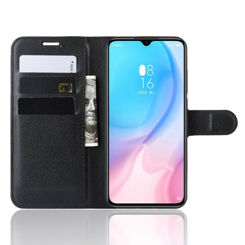 Housse Xiaomi Mi 9 Lite Simili Cuir Litchi Classique Housse Xiaomi Mi 9 Lite Simili Cuir Litchi Classique