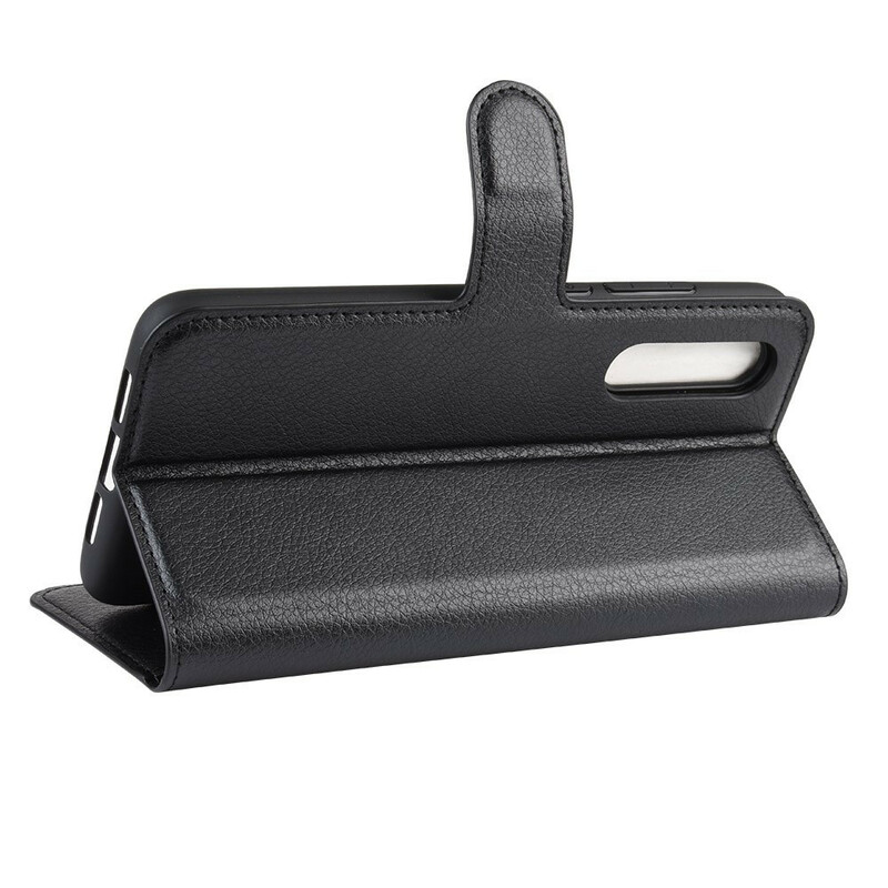Housse Xiaomi Mi 9 Lite Simili Cuir Litchi Classique Housse Xiaomi Mi 9 Lite Simili Cuir Litchi Classique