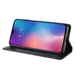 Flip Cover Xiaomi Mi 9 Lite Effet Cuir Vintage Stylisé