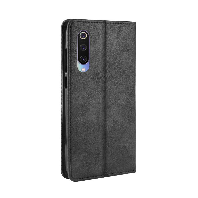 Flip Cover Xiaomi Mi 9 Lite Effet Cuir Vintage Stylisé