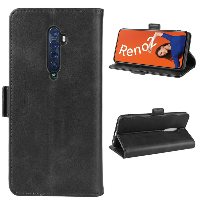 Housse Oppo Reno 2 Rabat Double Housse Oppo Reno 2 Rabat Double
