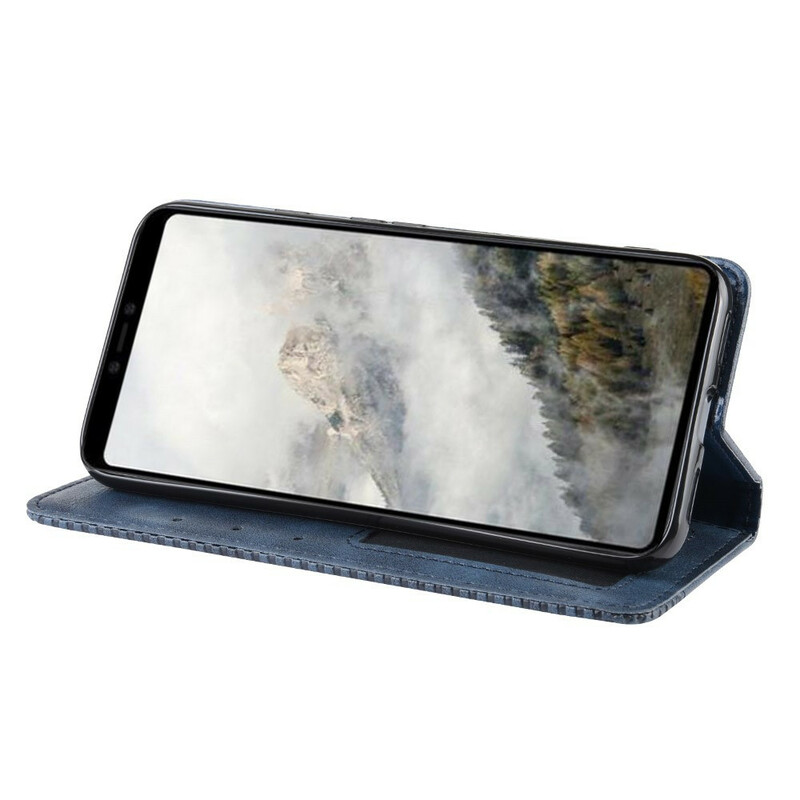 Flip Cover Google Pixel 4 XL Effet Cuir Vintage Stylisé Flip Cover Google Pixel 4 XL Effet Cuir Vintage Stylisé