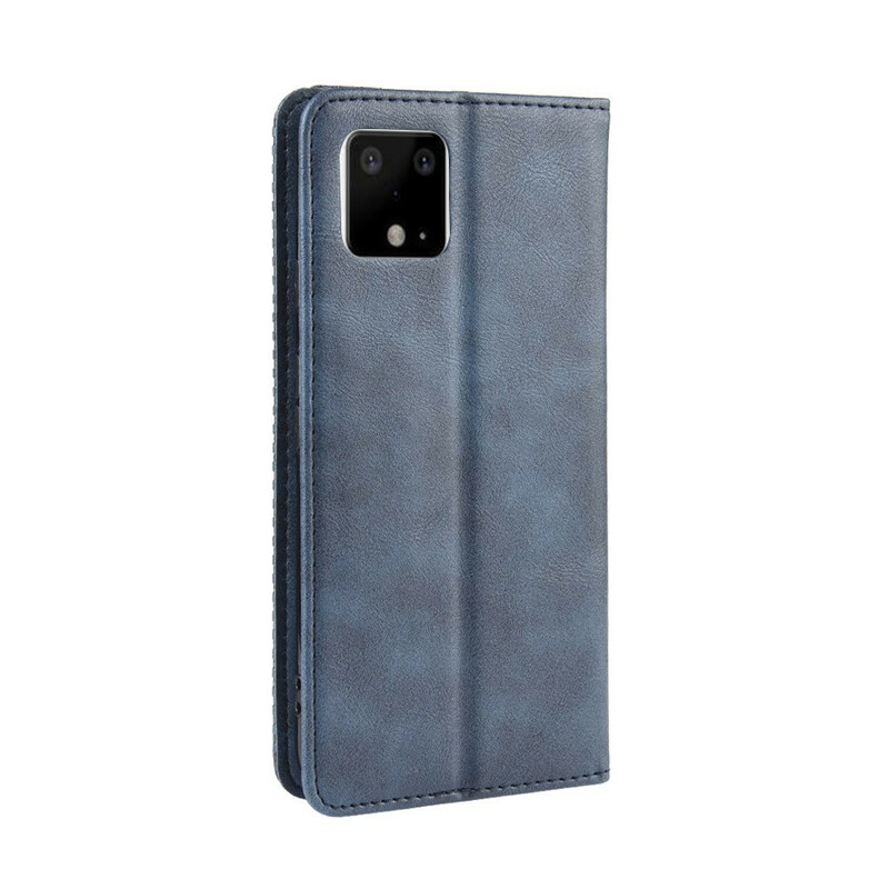 Flip Cover Google Pixel 4 XL Effet Cuir Vintage Stylisé Flip Cover Google Pixel 4 XL Effet Cuir Vintage Stylisé