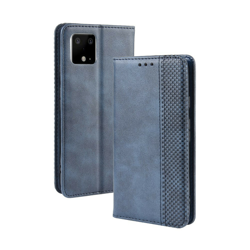 Flip Cover Google Pixel 4 XL Effet Cuir Vintage Stylisé Flip Cover Google Pixel 4 XL Effet Cuir Vintage Stylisé