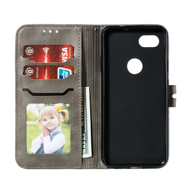 Housse Google Pixel 3A Simili Cuir Chaton