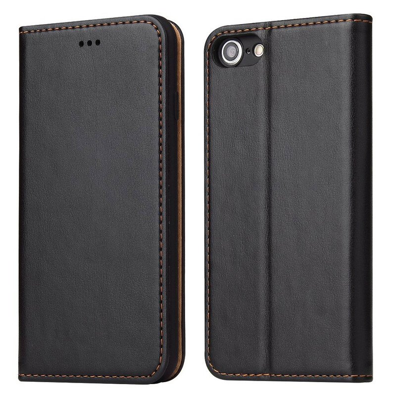 Flip Cover iPhone 8 / 7 Style Cuir Coutures