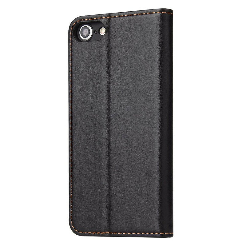 Flip Cover iPhone 8 / 7 Style Cuir Coutures Flip Cover iPhone 8 / 7 Style Cuir Coutures
