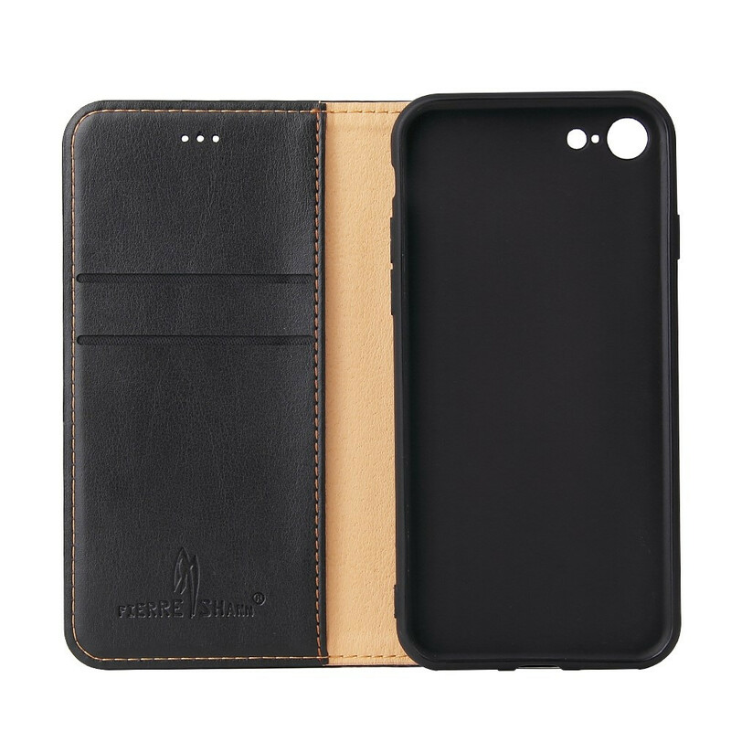 Flip Cover iPhone 8 / 7 Style Cuir Coutures Flip Cover iPhone 8 / 7 Style Cuir Coutures