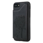 Coque iPhone 8 / 7 Porte-Cartes Support Impression Chat