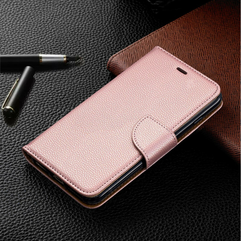 Housse iPhone 8 Plus / 7 Plus Effet Cuir Litchi Coloré à Lanière Housse iPhone 8 Plus / 7 Plus Effet Cuir Litchi Coloré à Lanière