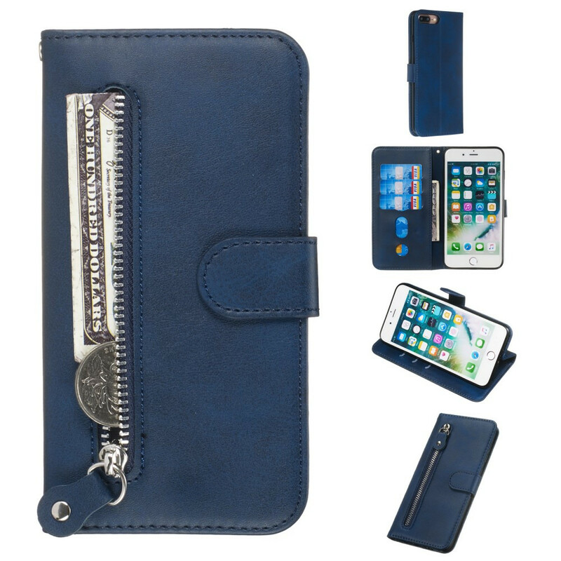 Housse iPhone 8 Plus / 7 Plus Vintage Porte-Monnaie Housse iPhone 8 Plus / 7 Plus Vintage Porte-Monnaie