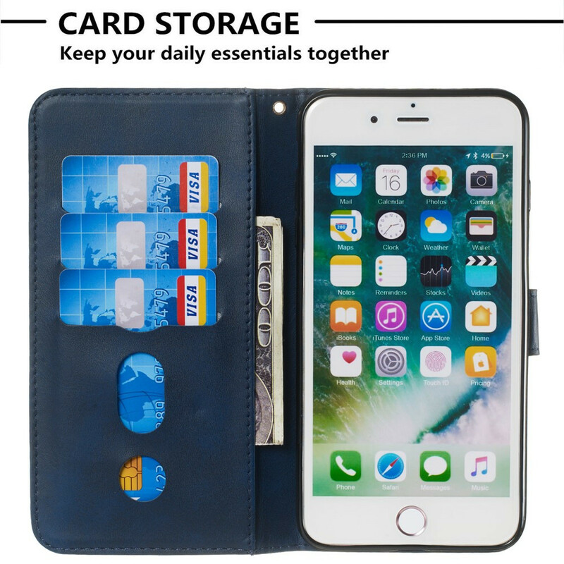 Housse iPhone 8 Plus / 7 Plus Vintage Porte-Monnaie Housse iPhone 8 Plus / 7 Plus Vintage Porte-Monnaie