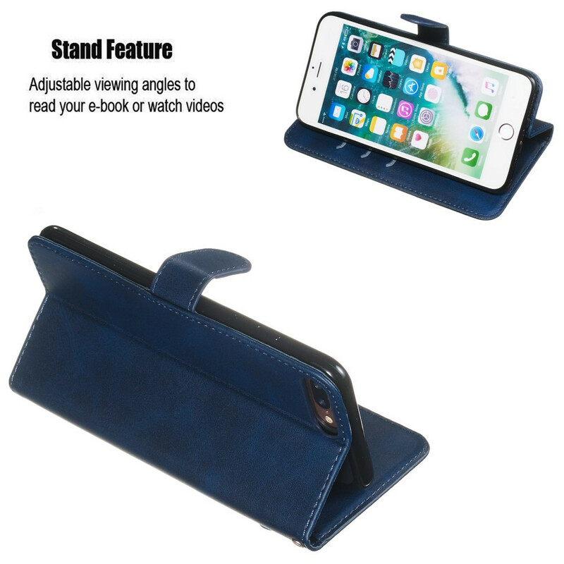 Housse iPhone 8 Plus / 7 Plus Vintage Porte-Monnaie Housse iPhone 8 Plus / 7 Plus Vintage Porte-Monnaie