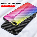 Coque iPhone 8 Plus / 7 Plus Verre Trempé Fibre Carbone Plus Coque iPhone 8 Plus / 7 Plus Verre Trempé Fibre Carbone Plus