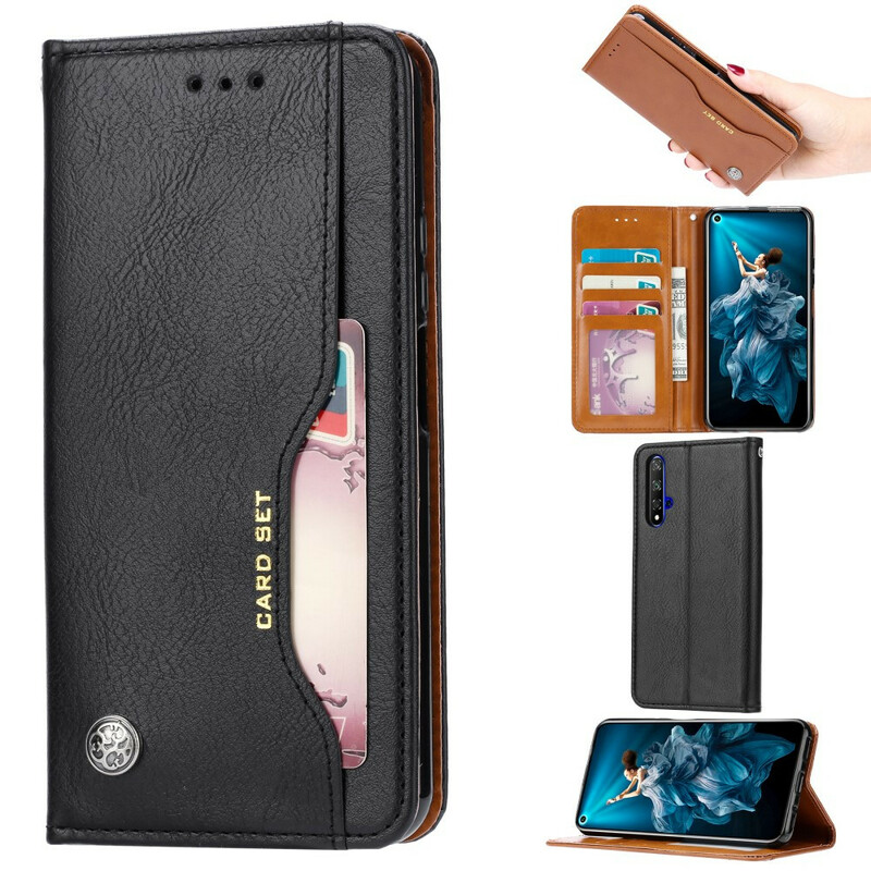 Flip Cover Honor 20 Simili Cuir Porte-Cartes