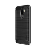 Coque Xiaomi Pocophone F1 Fibre Carbone Brossée MOFI Coque Xiaomi Pocophone F1 Fibre Carbone Brossée MOFI