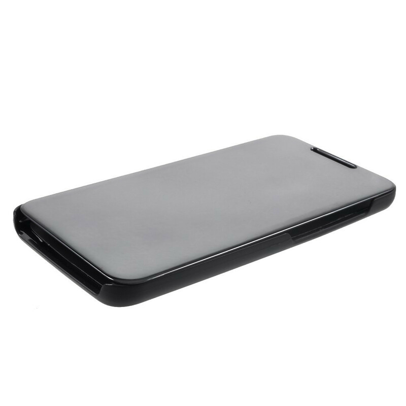 Flip Cover Xiaomi Pocophone F1 Miroir et Effet Cuir Flip Cover Xiaomi Pocophone F1 Miroir et Effet Cuir