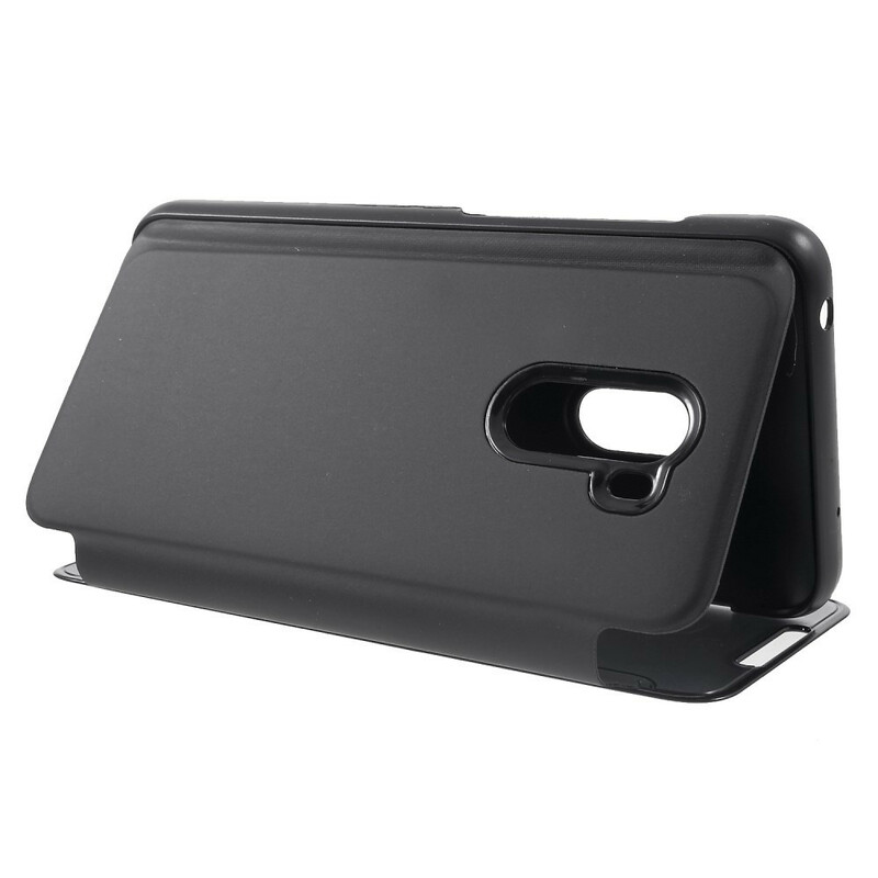Flip Cover Xiaomi Pocophone F1 Miroir et Effet Cuir Flip Cover Xiaomi Pocophone F1 Miroir et Effet Cuir