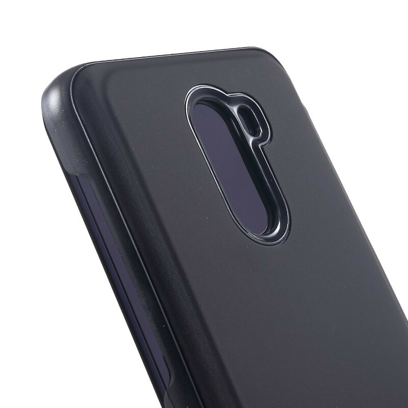 Flip Cover Xiaomi Pocophone F1 Miroir et Effet Cuir Flip Cover Xiaomi Pocophone F1 Miroir et Effet Cuir