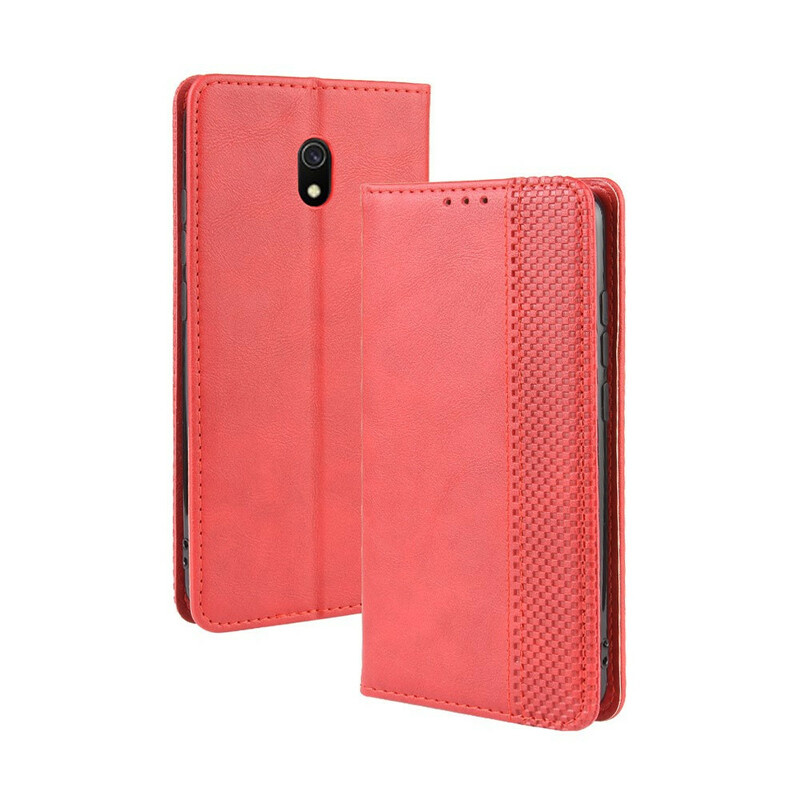 Flip Cover Xiaomi Redmi 8A Effet Cuir Vintage Stylisé