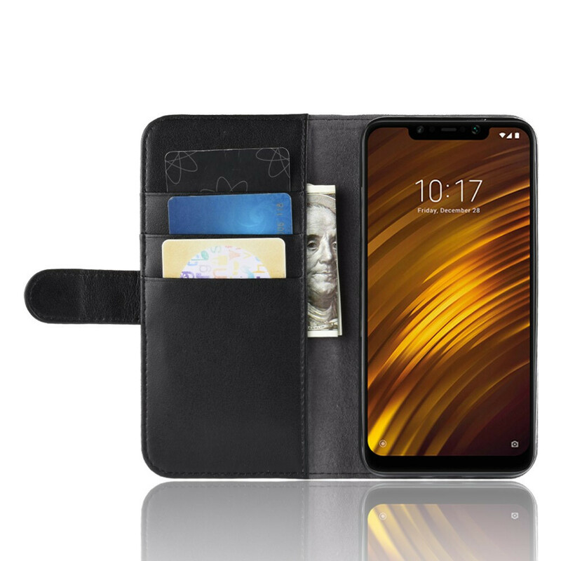 Housse Xiaomi Pocophone F1 Cuir Fendu Housse Xiaomi Pocophone F1 Cuir Fendu