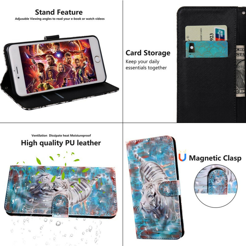 Housse Xiaomi Redmi Note 8 Lucien le Tigre Housse Xiaomi Redmi Note 8 Lucien le Tigre