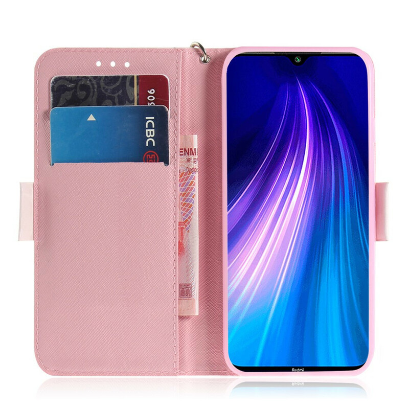 Housse Xiaomi Redmi Note 8 Amis Chats à Lanière Housse Xiaomi Redmi Note 8 Amis Chats à Lanière